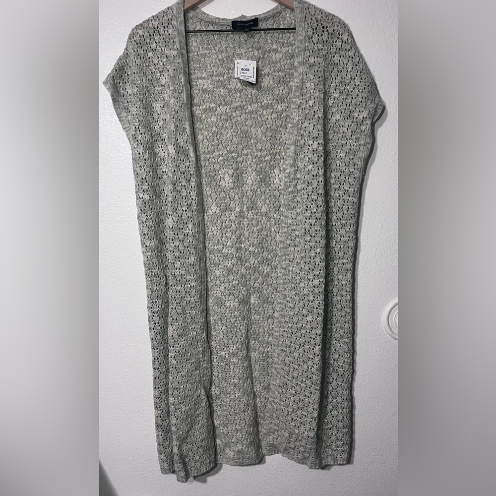 Calligraphie Light Green Knit Sweater